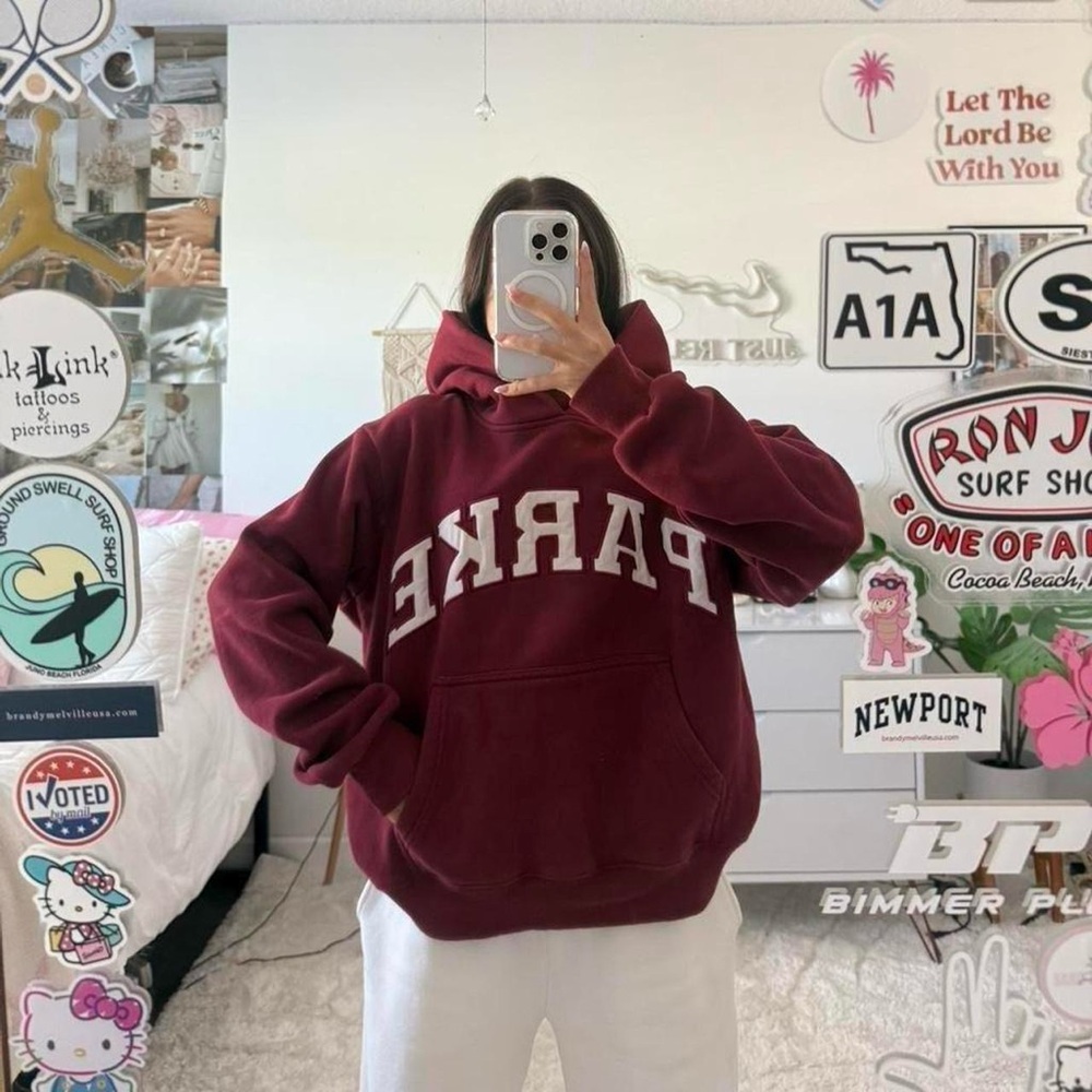Maroon Valentine’s Day Collection Parke Hoodie - image 3